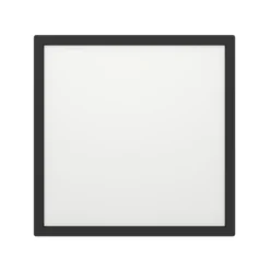 EGLO connect LED-loftlampe Rovito-Z, sort, 29 x 29 cm