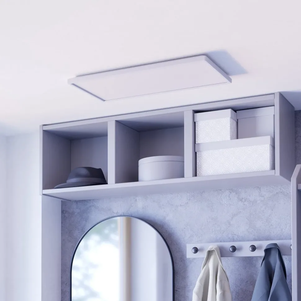 EGLO connect LED-loftlampe Rovito-Z, hvid, 57 x 30 cm