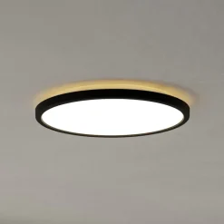 EGLO connect LED-loftlampe Rovito-Z, sort, Ø 30 cm