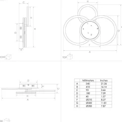 EGLO connect Parrapos-Z LED-loftlampe, 3 lyskilder
