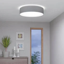 EGLO connect Romao-Z LED-loftlampe, Ø57cm, grå