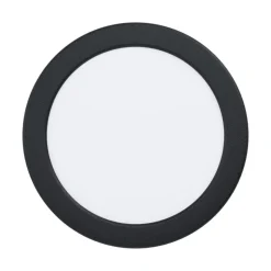 EGLO connect Smart LED-indbygningslampe Fueva 6-Z, sort, Ø16cm