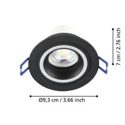 EGLO connect Smart LED-lampe Carosso-Z, Ø 9 cm, sort