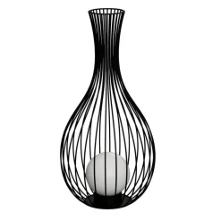 EGLO Fossombrone udendørs gulvlampe, sort