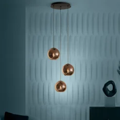 EGLO Stars Of Light Hængelampe Cordoba, 3 lyskilder, rund, kobber