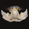 Eksklusiv glas loftslampe Foglie, 6 lyskilder