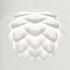Ekstravagant designet pendellampe Silvia mini hvid