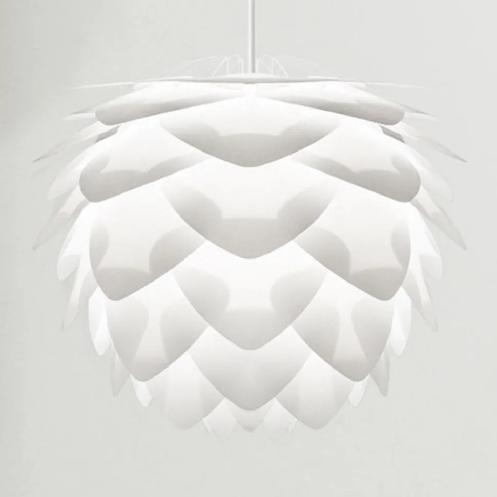 Ekstravagant designet pendellampe Silvia mini hvid