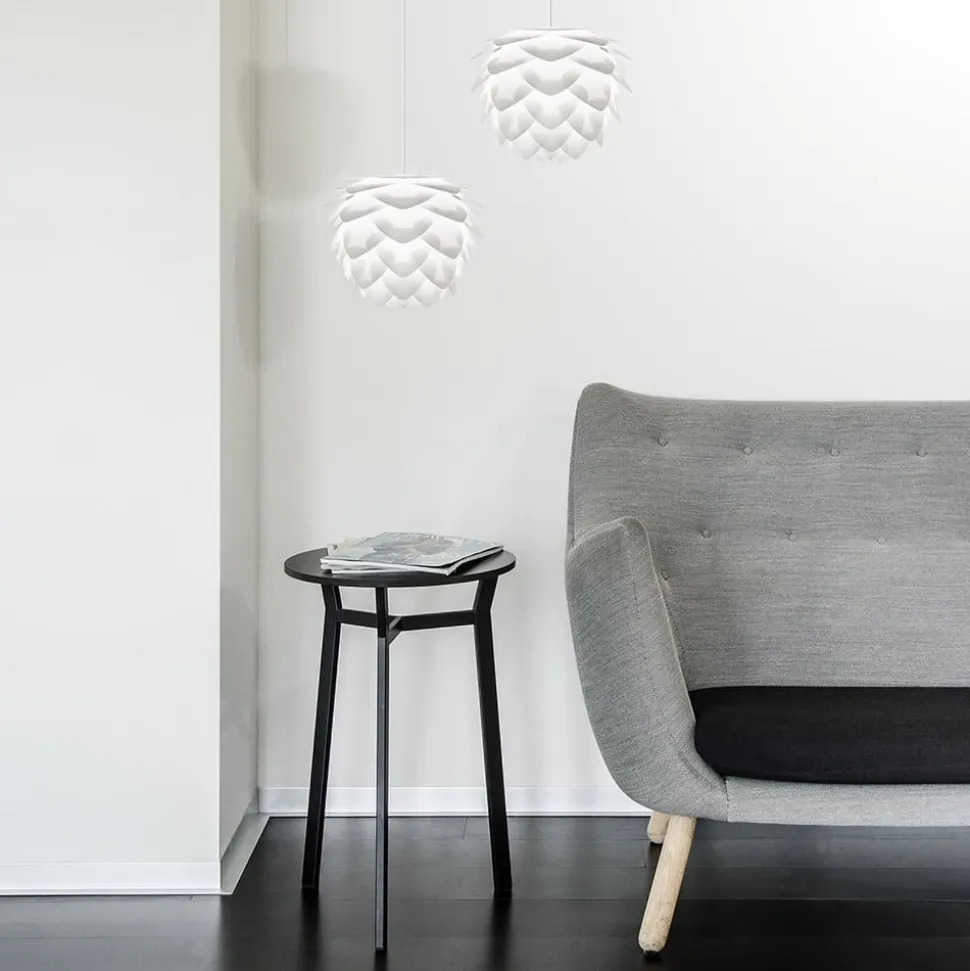 Ekstravagant designet pendellampe Silvia mini hvid