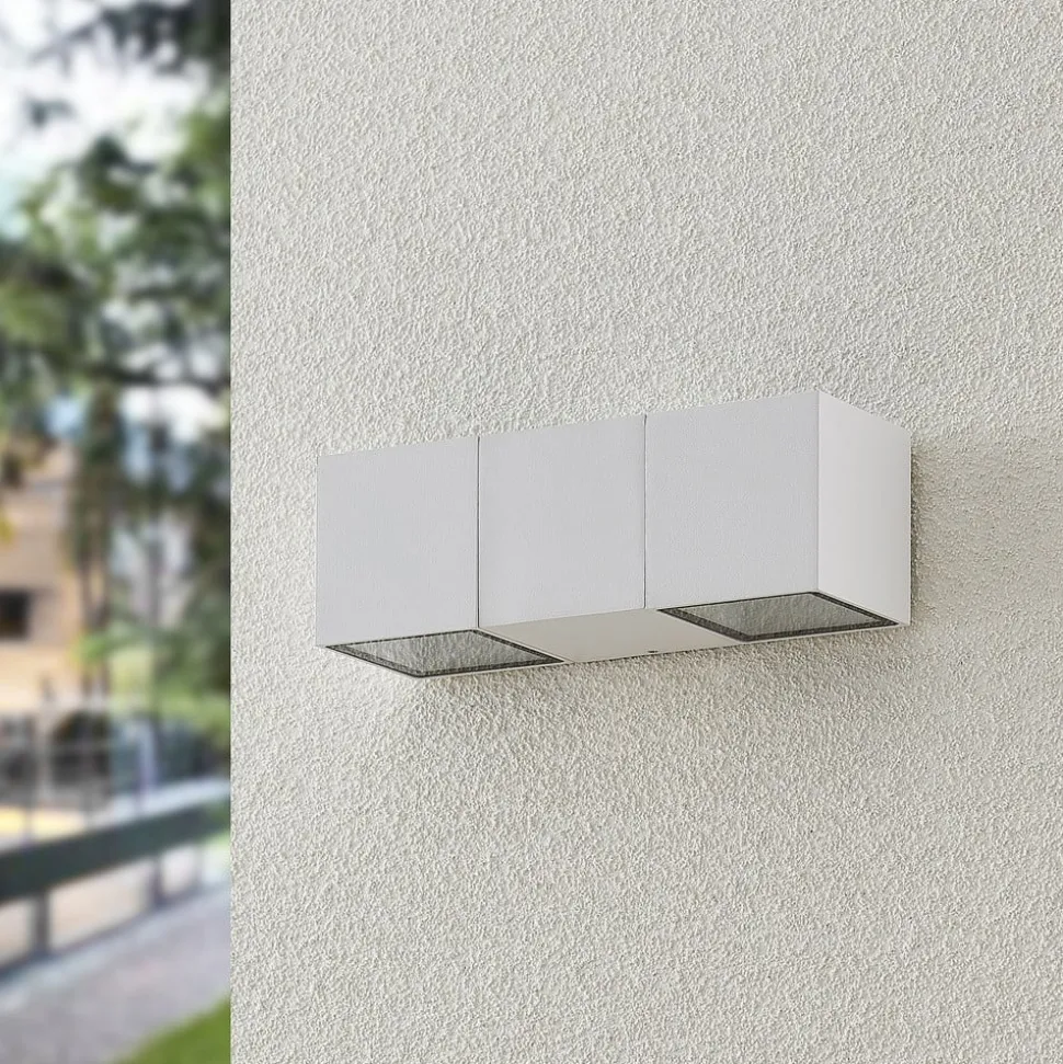 ELC Vanda udendørs LED-væglampe, hvid