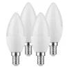 E14 LED-kertepære 5,5 W 2.700 K sæt 3+1 470lm mat