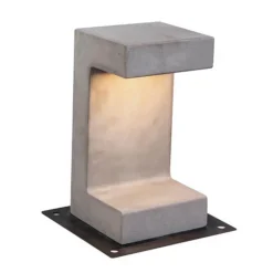 E191 LED-sokkellampe af beton, højde 30 cm