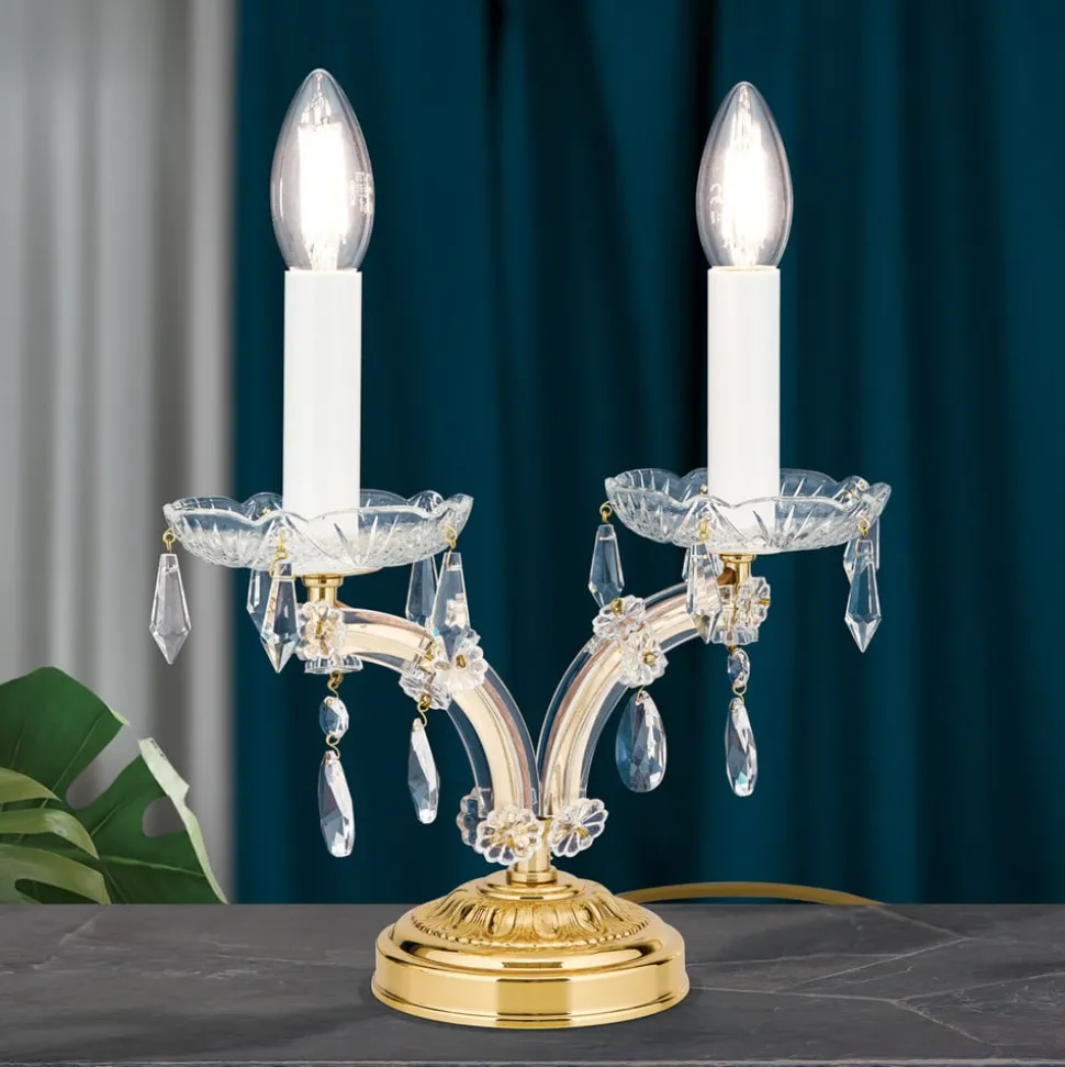 Elegant TJURA bordlampe med krystaller