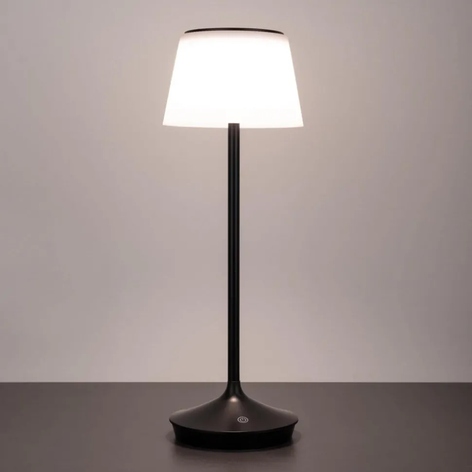 Emmi LED-bordlampe, solcelle, CCT, opladelig, sort