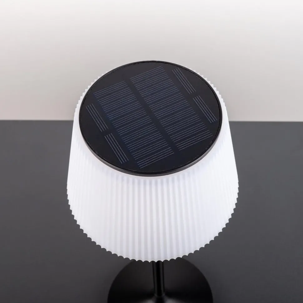 Emmi LED-bordlampe, solcelle, CCT, opladelig, sort