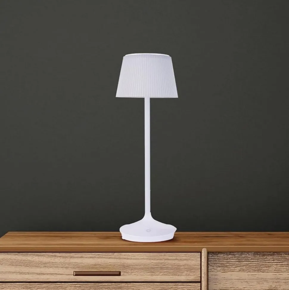 Emmi LED-bordlampe, solcelle, CCT, opladelig, hvid