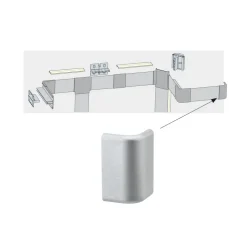 Endekappe til Duo Profil LED-strip-system