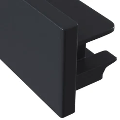 Endekappe Track, 1-faset skinne, sort