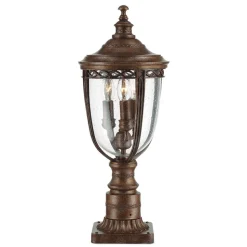 English Bridle sokkellampe, bronze