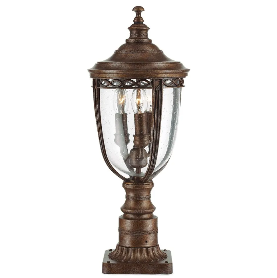 English Bridle sokkellampe, bronze
