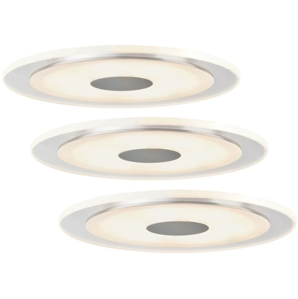 Enkel indbyggelig lampe Whirl, sæt med 3 stk.