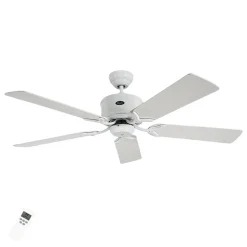 Enkel loftsventilator Eco Elements, hvid-grå