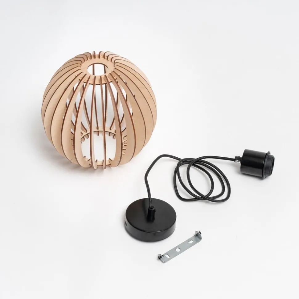 Envostar Clay hængelampe birkeplywood Ø 23 cm