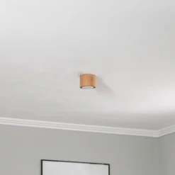 Envostar Ernest Downlight GX53 i træ, rund