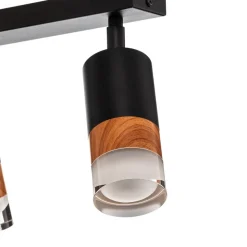 Envostar Fida loftspot, 6 lyskilder, sort