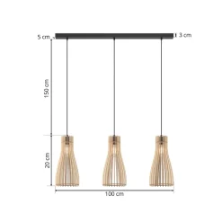 Envostar Furn pendel, birkekrydsfiner, 3fl