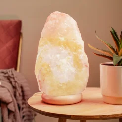 Envostar Harmony saltlampe naturlig base 26-30cm