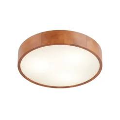 Envostar Kerio loftlampe, Ø47cm, rustik fyrretræ
