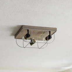 Envostar Neptuna loftslampe, firkantet, 3-lys.