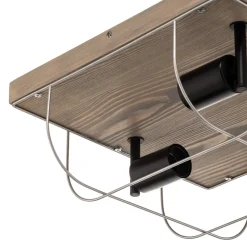 Envostar Neptuna loftslampe, firkantet, 3-lys.