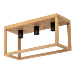 Envostar Rowan loftslampe i egetræ, 3fl