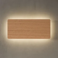 Envostar Tavola væglampe, egetræ, 35x16cm
