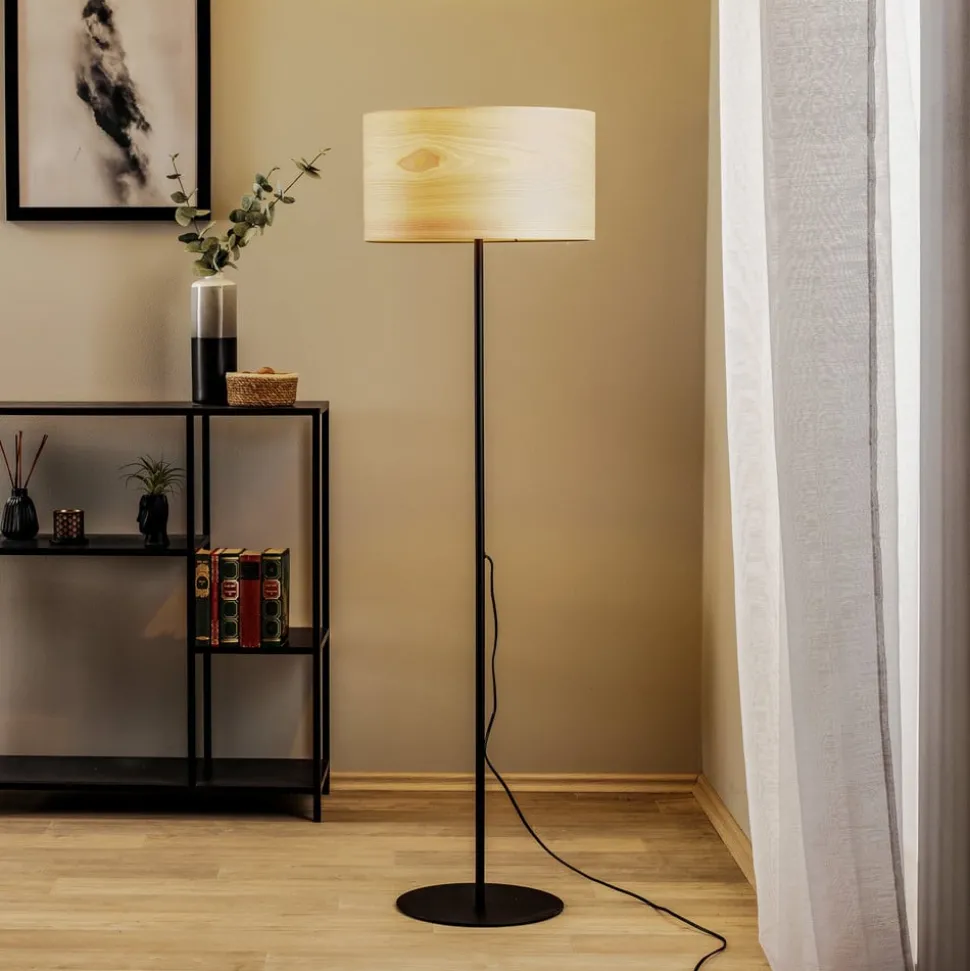 Envostar Veneer gulvlampe, kerneved ask