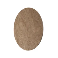 Envostar væglampe Rito, lyst træ, Ø 30 cm