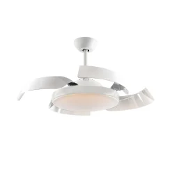 Enzo LED-loftventilator, dæmpbar, CCT, hvid