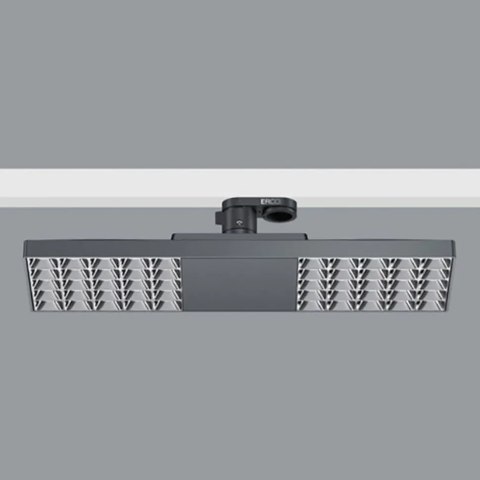 ERCO Jilly 230 V BT 15 W extra wide 840 sort/sølv
