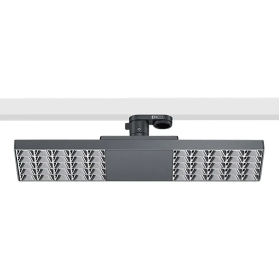 ERCO Jilly 230 V BT 15 W extra wide 840 sort/sølv