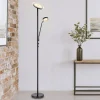 Ernst LED-gulvlampe med flexarm, sort