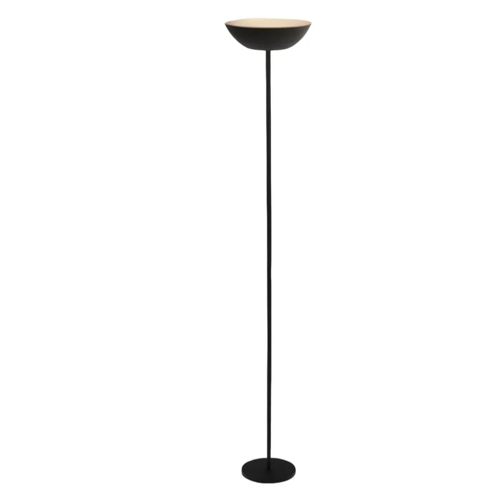Estate LED-gulvlampe, sort, touchdæmper, USB-kabel