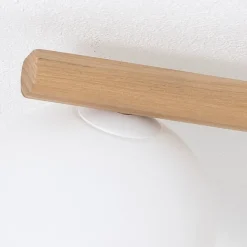 Estera loftlampe, opalglas, træ, 3 lyskilder