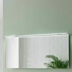 Esther 2 LED-spejlbelysning, krom, bredde 120 cm