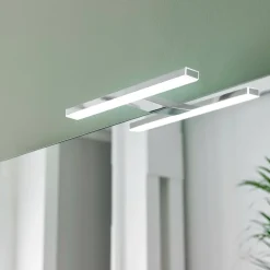 Esther 2 LED-spejlbelysning, krom, 28 cm