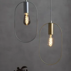 E27 ST64 2 W rustik LED-pære, filament 2.100 K røg