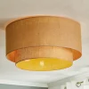 Euluna Boho jute-loftslampe naturbrun Ø60cm