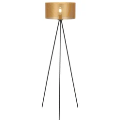 Euluna gulvlampe Zofia, guldfarvet