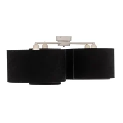 Euluna Lodge loftlampe, 4 lyskilder, sort/guld